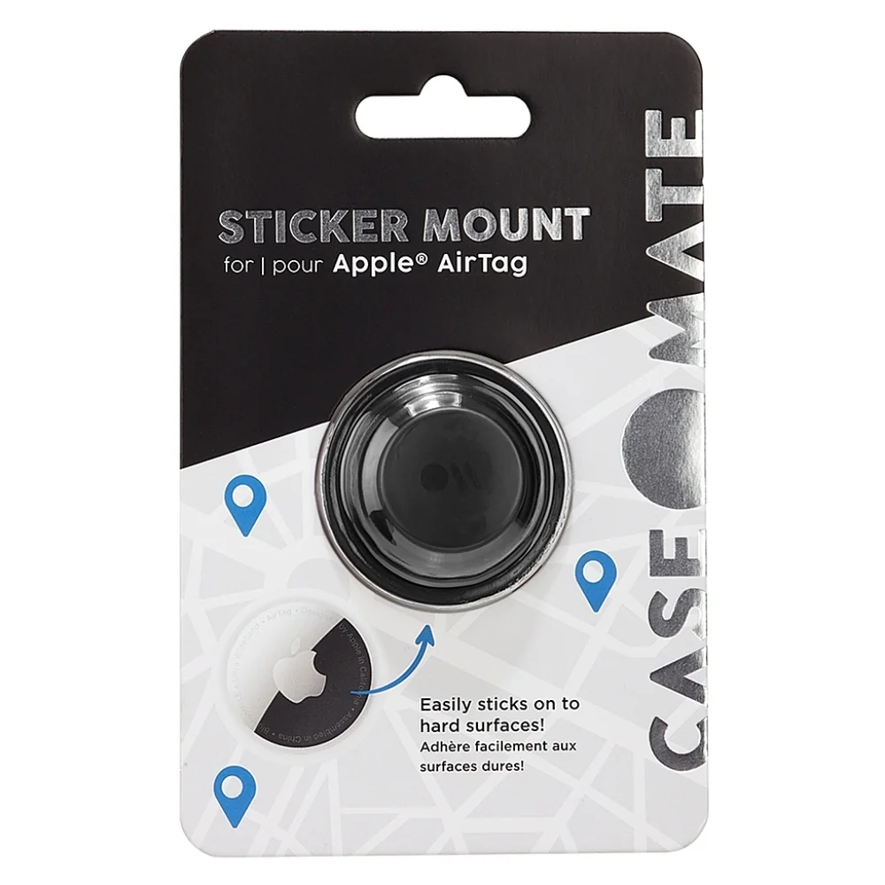 Case-Mate - Sticker Mount for Apple AirTag - Black Model:CM046316